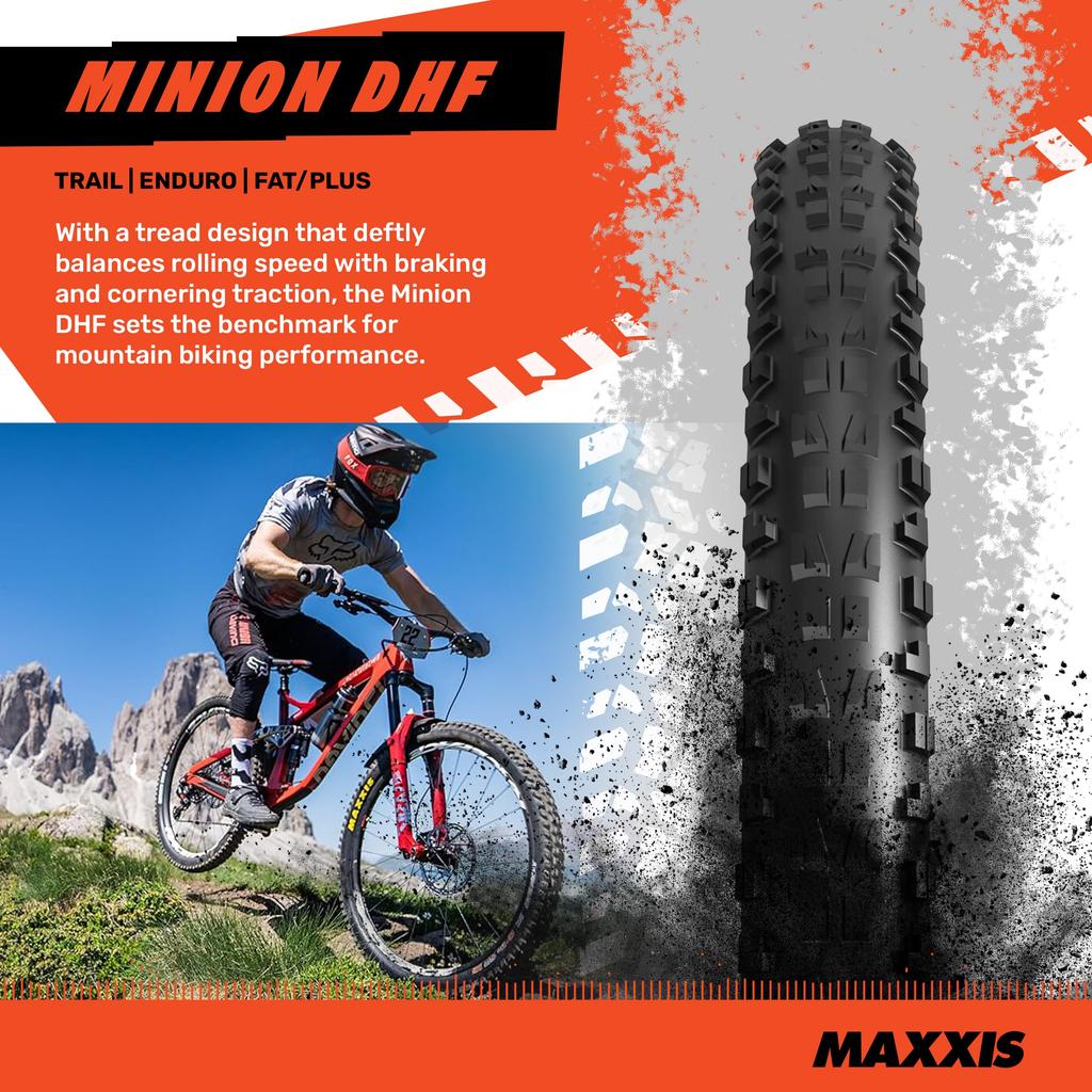 MAXXIS MINION DHF M301RU MTB Folding Tire TR EXO 3C MaxxTerra 2 MX2131 29x2.5" Tire, Black, Tire,