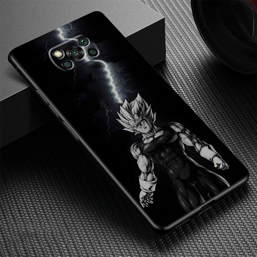Dragon Ball Goku Vegeta Black Soft Phone Cover Case for Xiaomi Poco M5s M7 M3 M4 Pro X4 Pro C40 C50 C51 C61 X3 NFC F3 F7 X5 C75