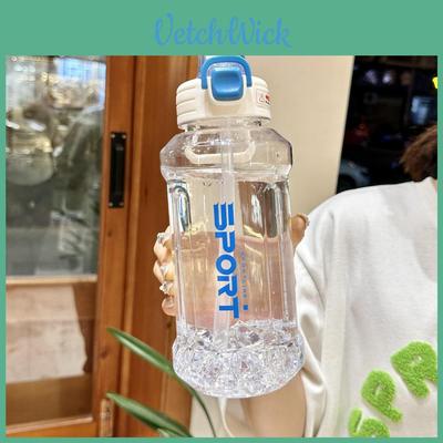 Tritan Water Bottle With Straw Large Capacity For Outdoor Sports And Camping