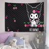 Sanrio Hello Kitty Tapestry Cute Wall Hanging Perfect Birthday Gift Home Decor for Living Room Bedroom  Office