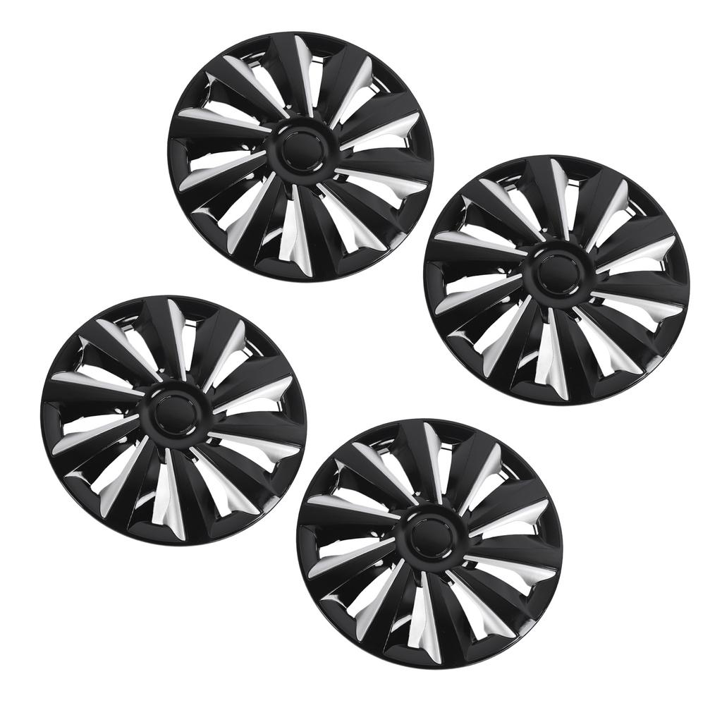 4 Pcs 14in Wheel Hub Cap Full Protection Stylish Look Wheel Rim Cover Hubcaps Universal Fit for Any 14in Steel Wheels