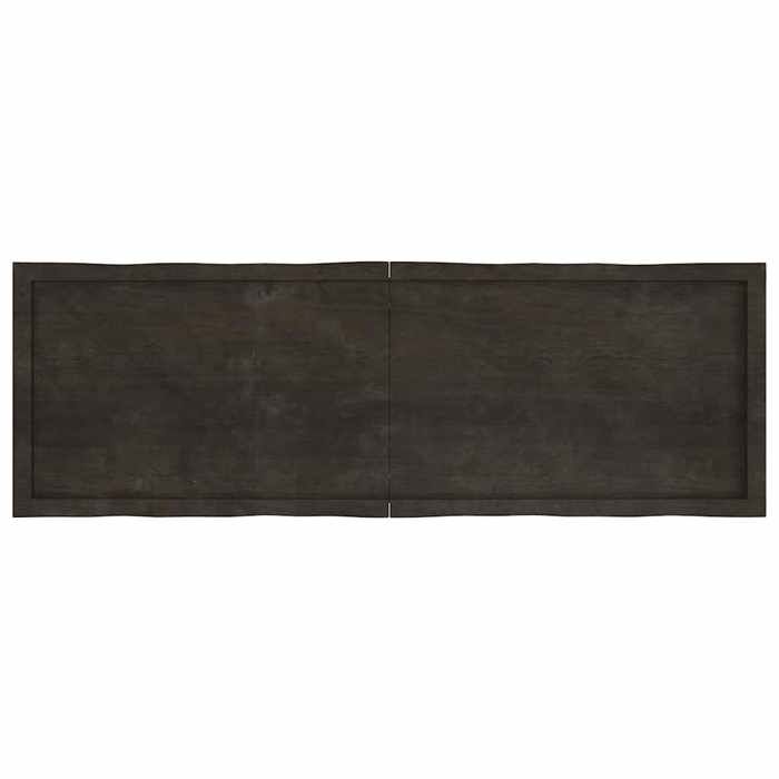 VidaXL Dessus de table bois chêne massif traité bordure assortie 364037