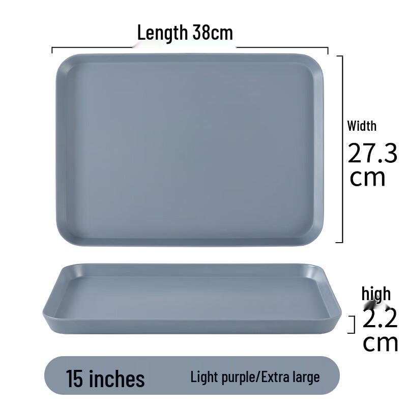 Nordic Style Rectangular Melamine Serving Tray