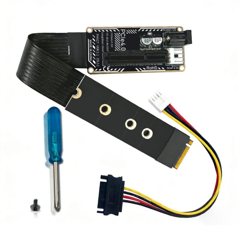 M.2 M Key Nvme To PCIe4.0 Extension Cable Adapter Data Transfer Board for 2230 2242 2260 2280 Graphics Video Card