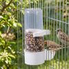 Plastic Bird Water Dispenser Leak-Proof Parrot Drinking Bottle Bird Food Container  Travel