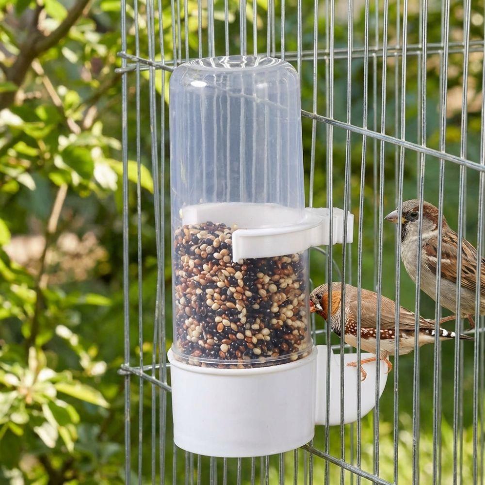 Plastic Bird Water Dispenser Leak-Proof Parrot Drinking Bottle Bird Food Container  Travel