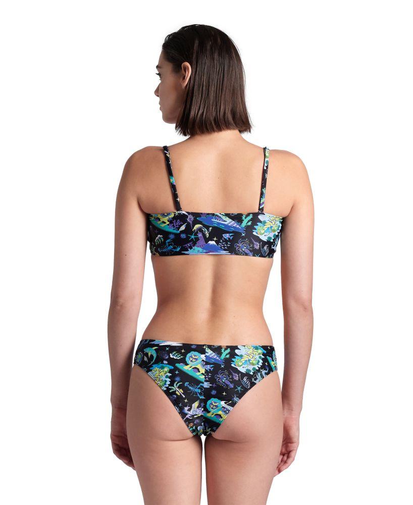 Arena Stroje Pływackie Women's Fun Planet Bikini Bandeau Black Multi 007062/550 S