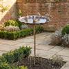5-Pronged Base Iron Bird Bath Feeder Retro Standing Bird Bath Freestanding Birdbath  Balcony