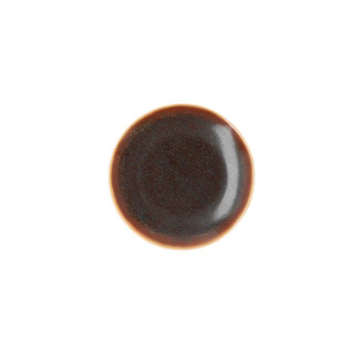 Assiette Plate Ariane Decor Céramique Marron (Ø 15 Cm) (24 Unités)