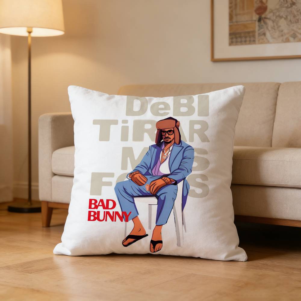 BBad BBunny DeBi DTMF Pillow Case for Sofa Living Room Home office Decor Protective Cover