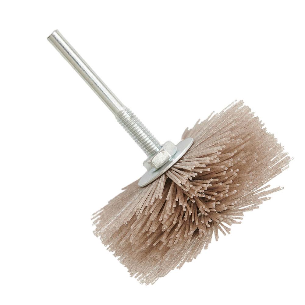 Long Lasting 80mm Nylon Wheel Brush Grinding Head for Woodwork Polishing