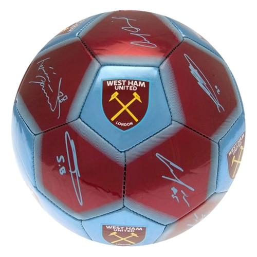 West Ham United FC Printed Signature Mini Football
