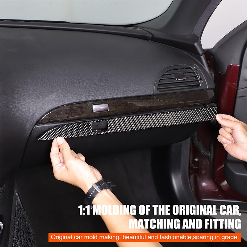 For BMW 6 Series E63 E64 2004-2009 Soft Carbon Fibre Car Center Console Co-pilot Decorative Strips Trim Sticker Accessories