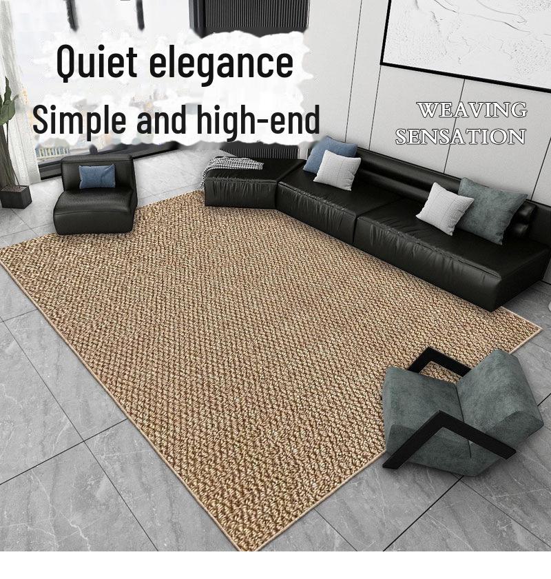 Washable Foldable Imitation Sisal Tatami Mat – Non-Slip, Easy-Care Floor Covering for Bedroom, Bay Window, or Living Room.