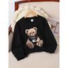European Sizes Kids' Round-Neck Hoodie | Teddy Bear Football Jersey Number, , Sportswear and Casual Wear, Soft and Comfortable, Playful Design