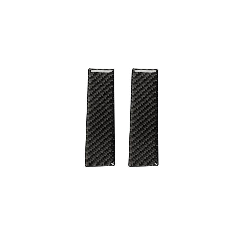 

2 шт. Панель-рамка для екрана GPS-навігації центральної консолі автомобіля з вуглецевого волокна, наклейка для декору інтер єру для Ford Mustang 2015- чорний