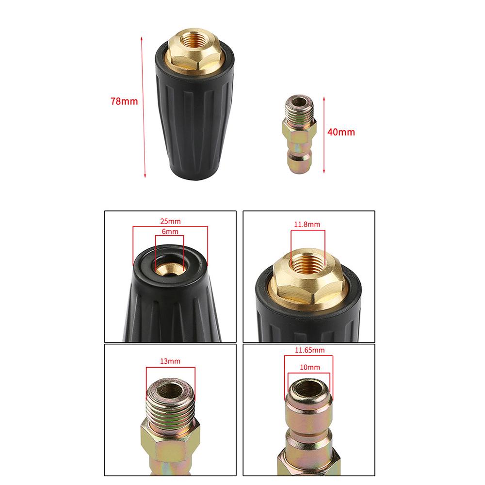 Pressure Washer Tips Turbo Nozzle 4000psi Max Rotating Pressure Washer Nozzle with 1/4'' Quick