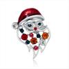 Christmas Pin Fashion Santa Claus Pin Colorful Enamel Lamp Brooch