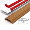 1Pc 1M/39.37in Pvc Floor Wire Cover Self-adhesive Power Cable Protector Electric Wire Duct Slot Cable Sleeves Hider Covers