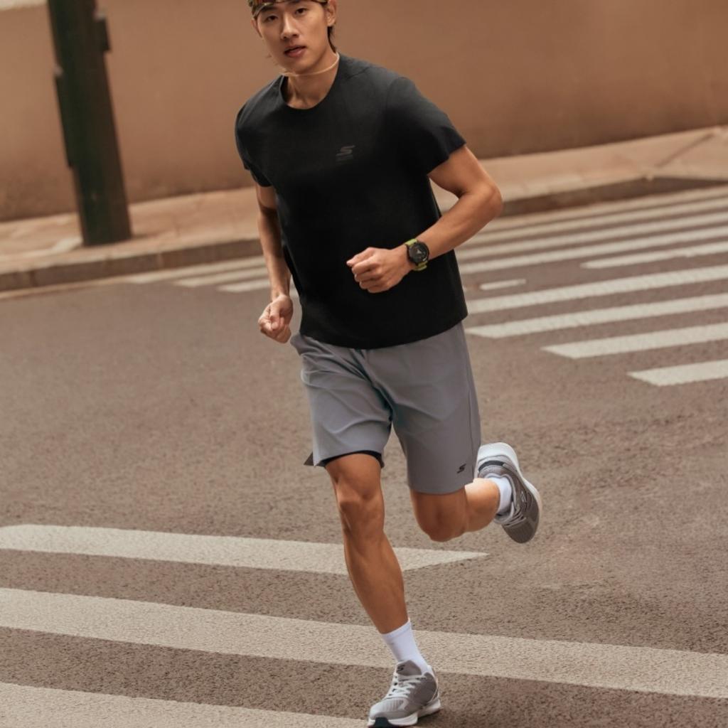 Skechers Plain Breathable Short Sleeve Simple T-Shirt Men tops P226M017-0018