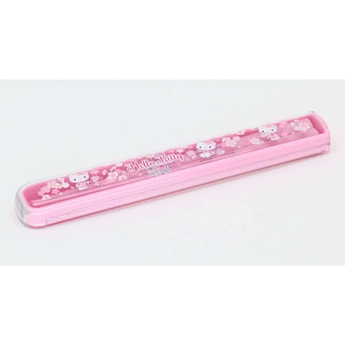 OSK Chopstick Box Set with Pull Lid, Hello Kitty Sakura, HS-11