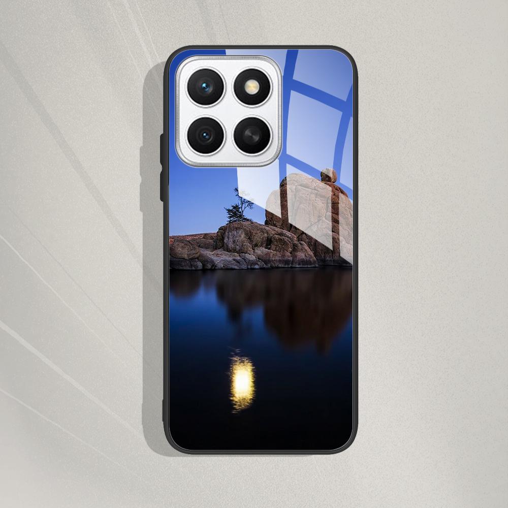 For Honor X8c Case Cover Tempered Glass Case Hard Coque Bumper Case For Honor X8C HonorX8c X 8 C Fundas Protect Cartoon Cover