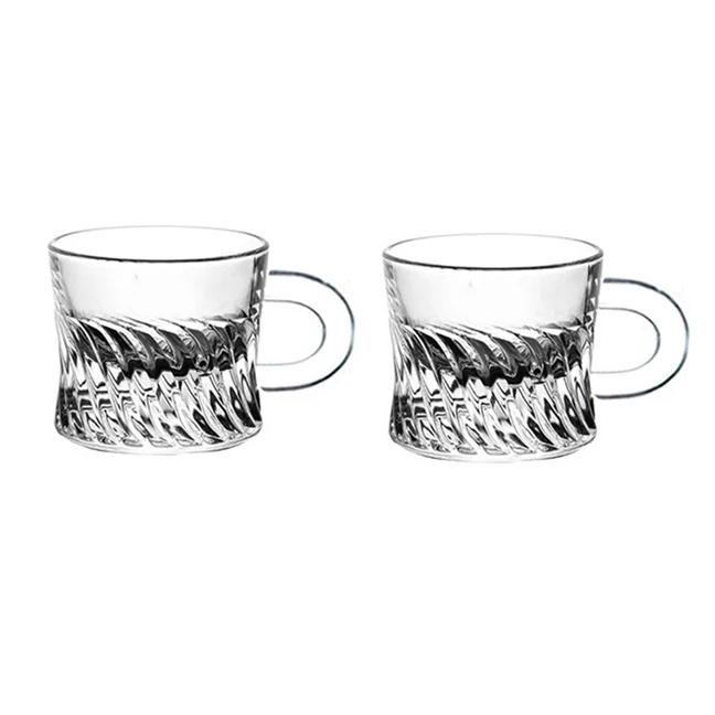 

2pcs Sets Whiskey Glass Elegant Thick Bottomed Wine Glass Creative Cocktail Glass Water Cup Party Cold Drink Cup Bar Accessories 2pcs
