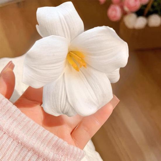 Damen Haarspange Künstliche Blume Dekor Seitenpony Haarspange Tägliches Tragen Party-Treffen Frisuren Haardekoration