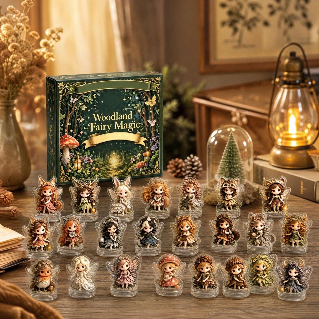 2D Forest Christmas Advent Calendar for Kids with Holiday Countdown