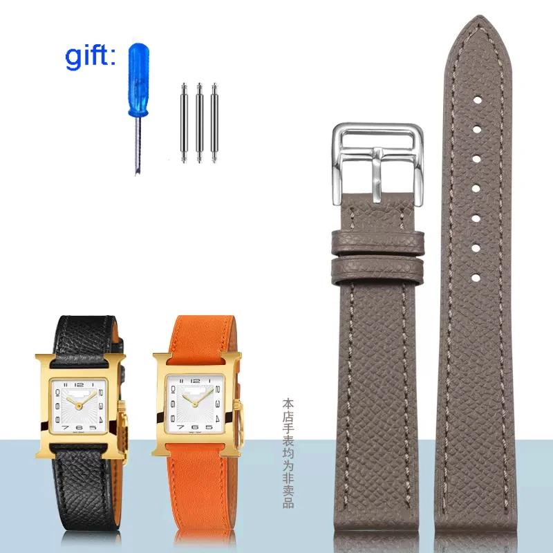 Классический ремешок для часов из натуральной кожи подходит для часов Hermes 14/16/18/20 — фото 25