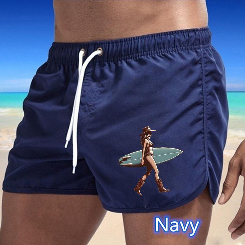 

BBK-77 Летние новые мужские быстросохнущие плавки спортивные штаны купальный костюм пляжные шорты шорты для бега спортивные креативный баскетбольный принт XL темно-синий