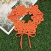 Hollow Flower Design Crochet Hair Band Wide Band Floral Headband Handwoven Headband  For Women