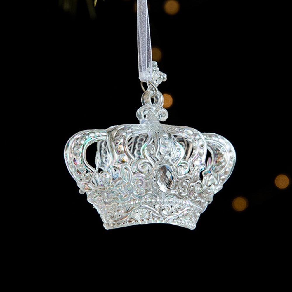 

Snowflake Candy Christmas Hanging Decoration Transparent Christmas Tree Ornament Merry Christmas crown