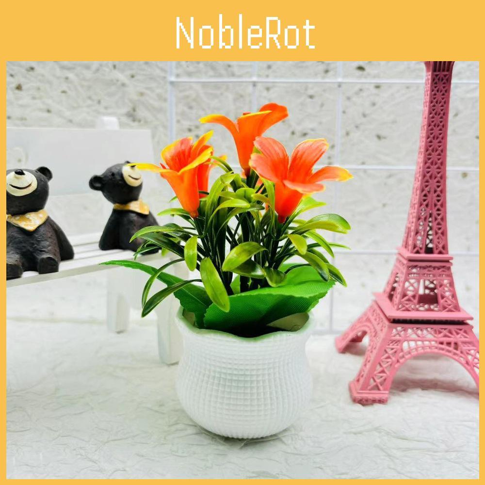 Lily Green Artificial Plant Potted Plant For Office Workspace And Room Living