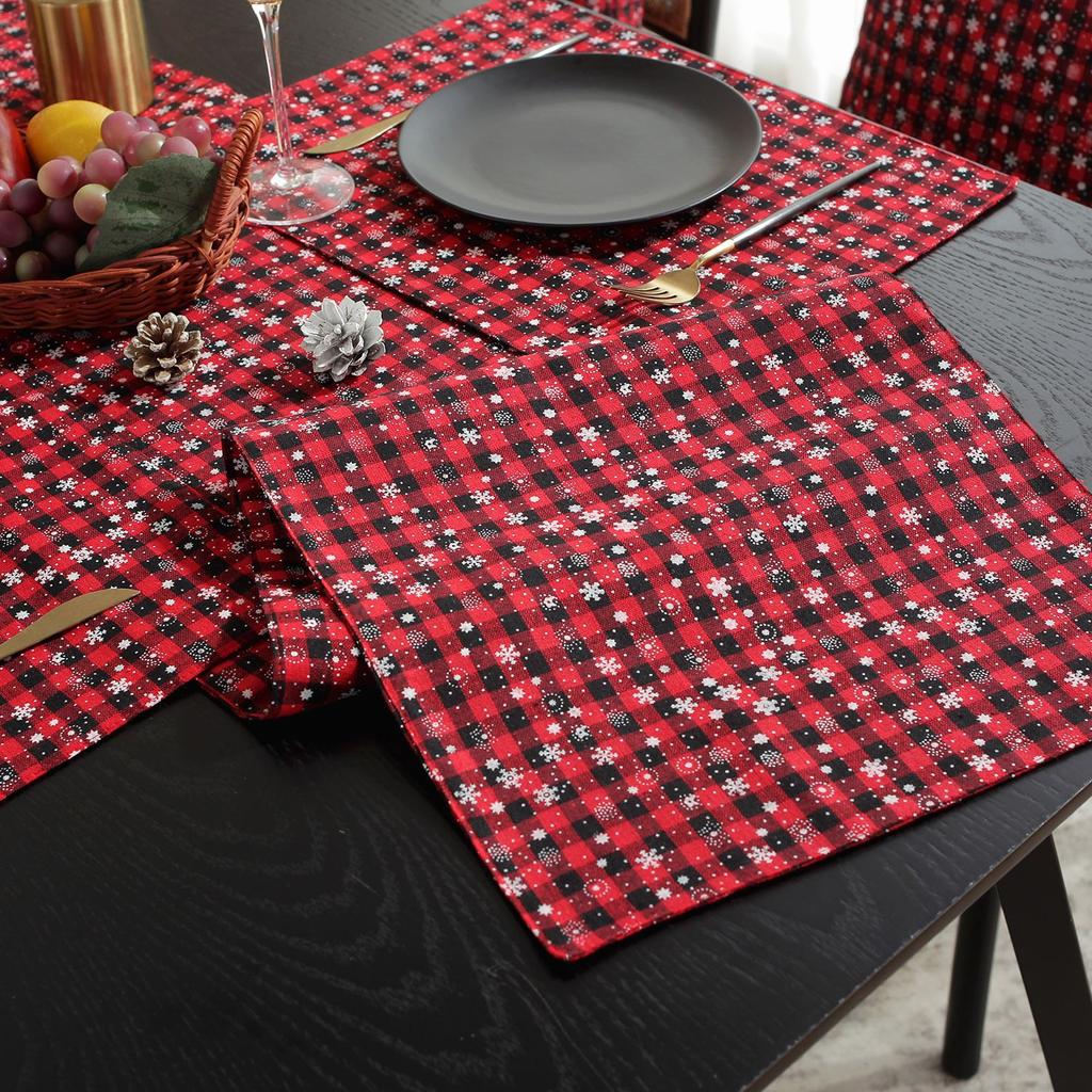 Christmas Table Flag Red Festive Tablecloth Table Flag TV Cabinet Coffee Table Cover Towel
