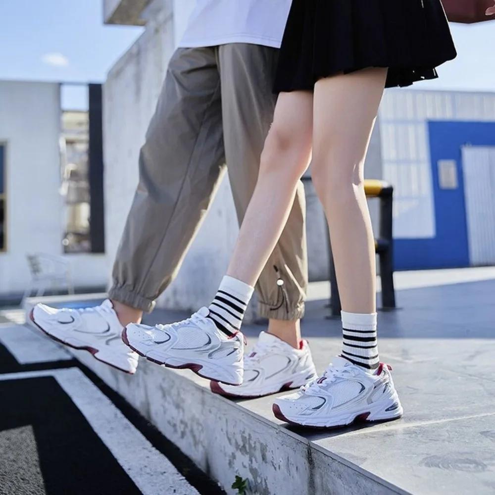 Mesh Sports Casual Running Round Toe Sports Women's Breathable Shoe Are Lightweight Comfortable Low Tie Shoes for Outdoor Hiking