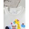European sizes Kids' Crewneck Sweatshirt Cute Animals On Cloud Pattern , Sportswear And Casual Wear, Soft And Comfortable, Children's Clothing