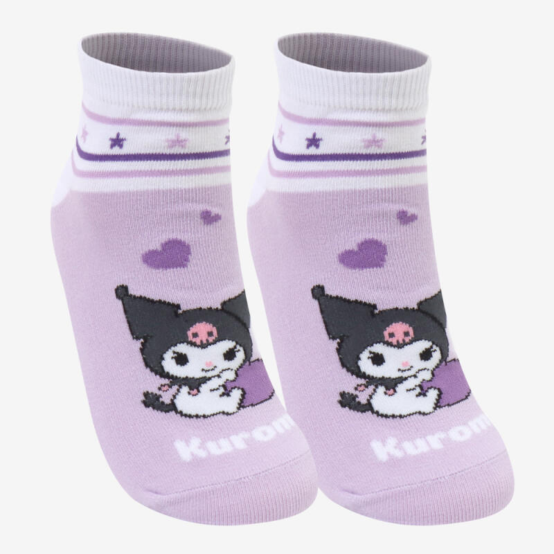 Kuromi Heart Children's Short Socks (1 pair)