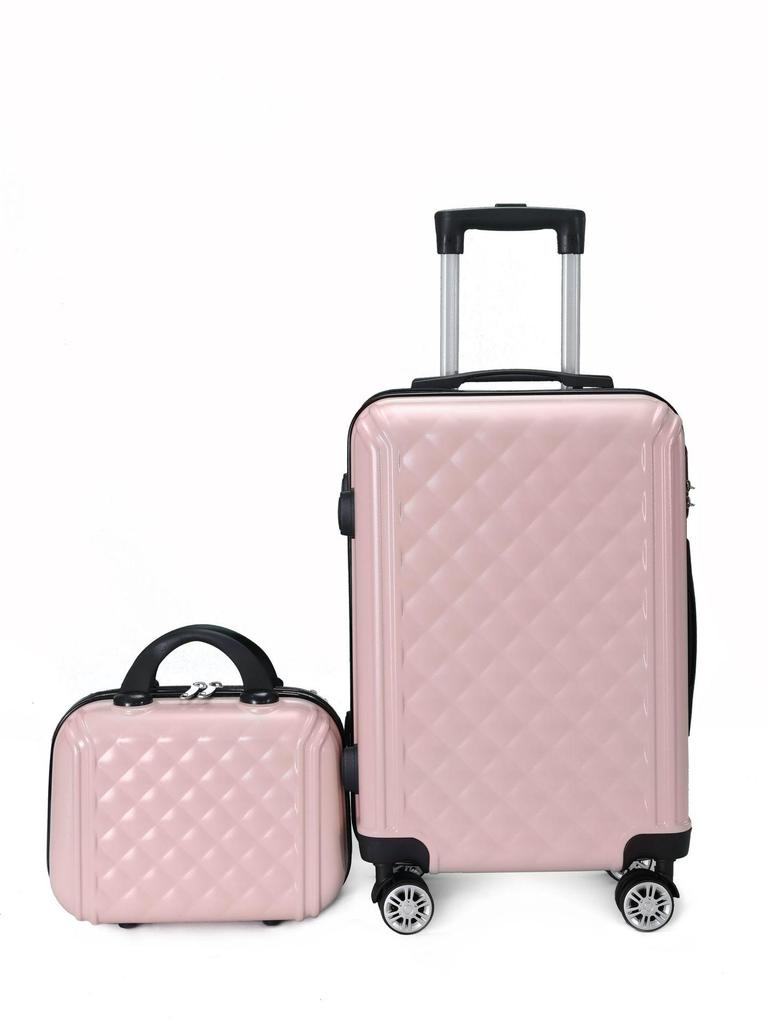 14-inch Lightweight Trolley Suitcase for Female Students & 20-inch Stylish Mother-Child Luggage with Universal Wheels