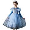 2023 Autumn/Winter Elsa Princess Long Sleeve Dress - Frozen-Themed Halloween & Holiday Gift
