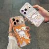 Cat-Themed Drop-Proof Phone Case for Apple 17 Pro Max with Integrated Camera Button