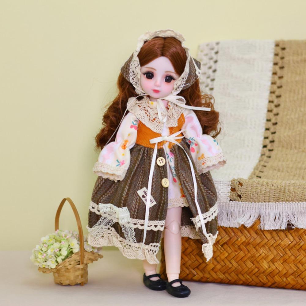 Attractive Eyes 30cm Bjd Doll with Clothes 1/6 SD Princess Makeup Ball Joint Doll  Toddler