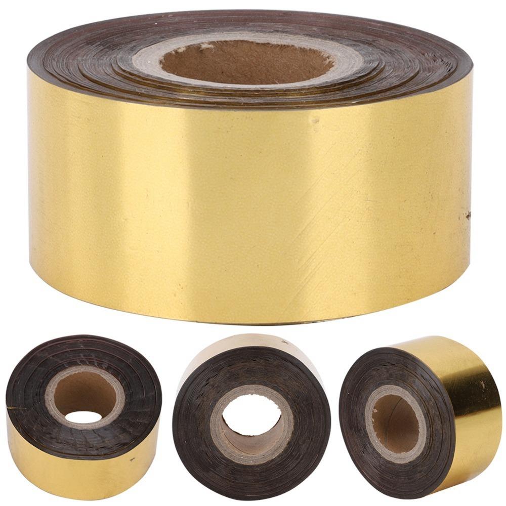Gold/Silver Heat Transfer Foil Paper 400 Feet Roll DIY Stamping Foil Roll For Leather DIY