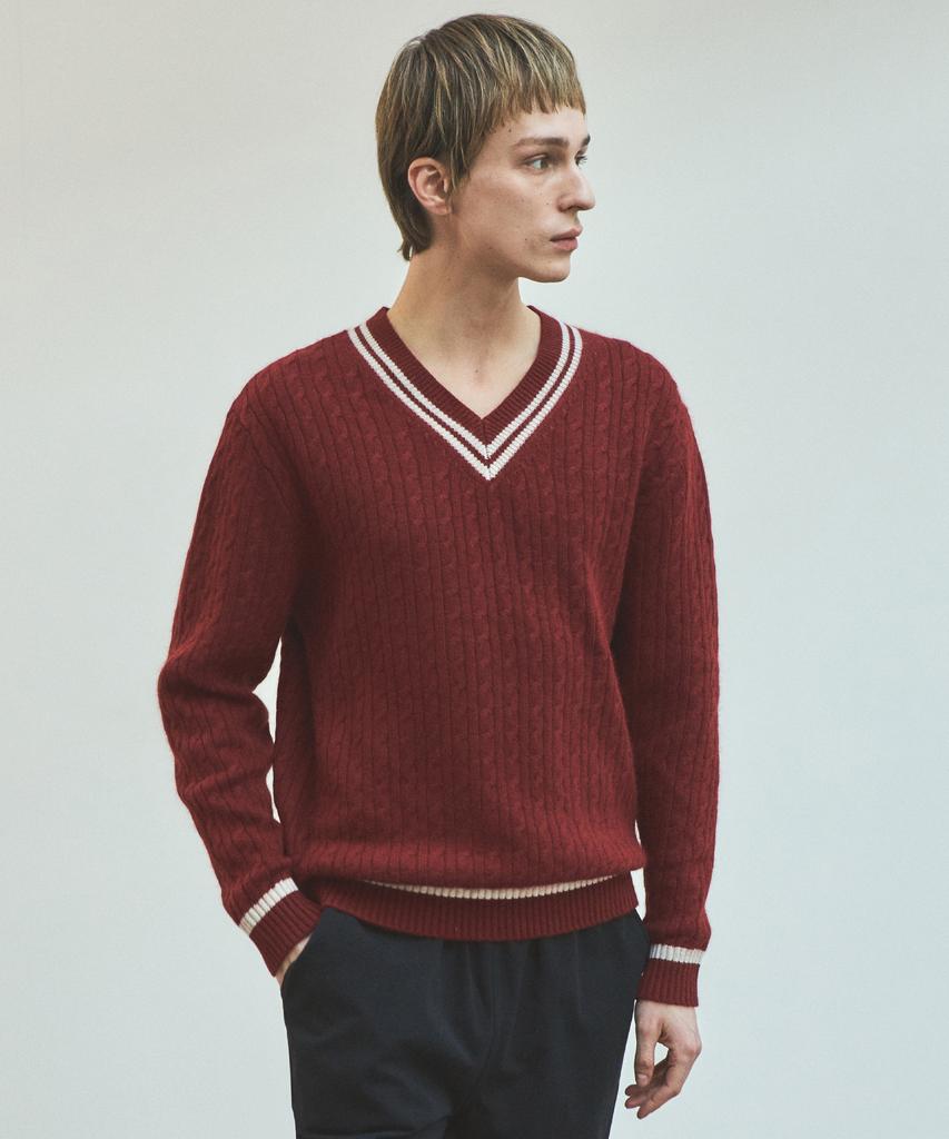 Wednesday Oasis Always Cable V-Neck Knit_3 Colors (Wc25-Kn12)