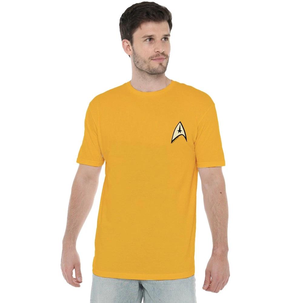 Star Trek Command Uniform W Foil T-Shirt S-3XL, Gold S
