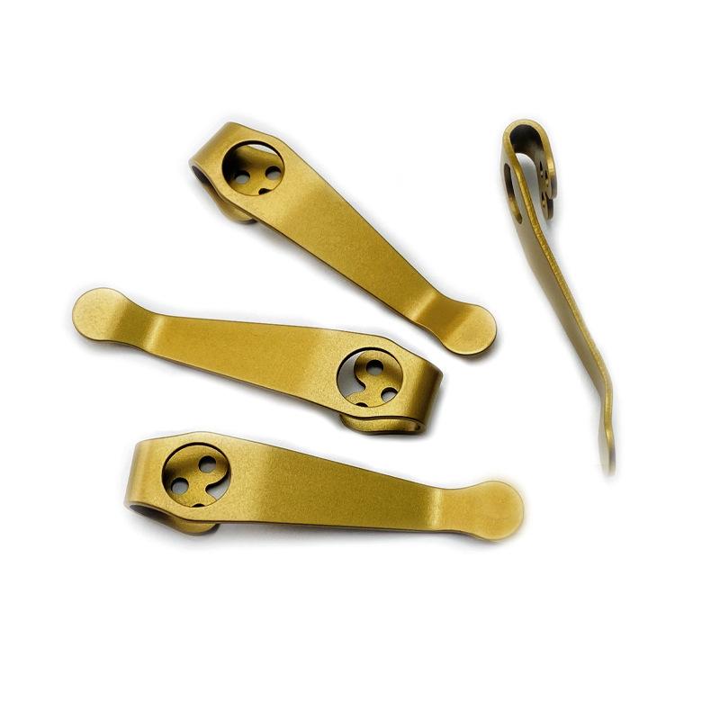 Black Top Quality Titanium Pocket Knife Clip Kydex Back Clips Waist Clip for C81 C10 C11 Folding Knife Back Clip