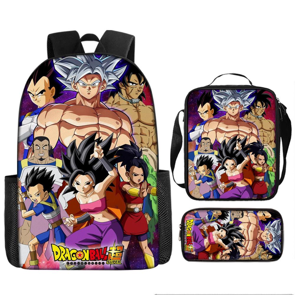 Dragon Ball Student School Bag Cartoon Dragon Ball Super Children'S Backpack, Satchel Pencil Case
