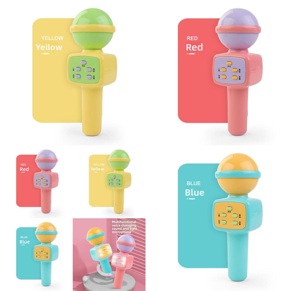 Microfono Karaoke Interattivo per Bambini con Alimentazione a Batteria ed Effetti Vocali per il Gioco