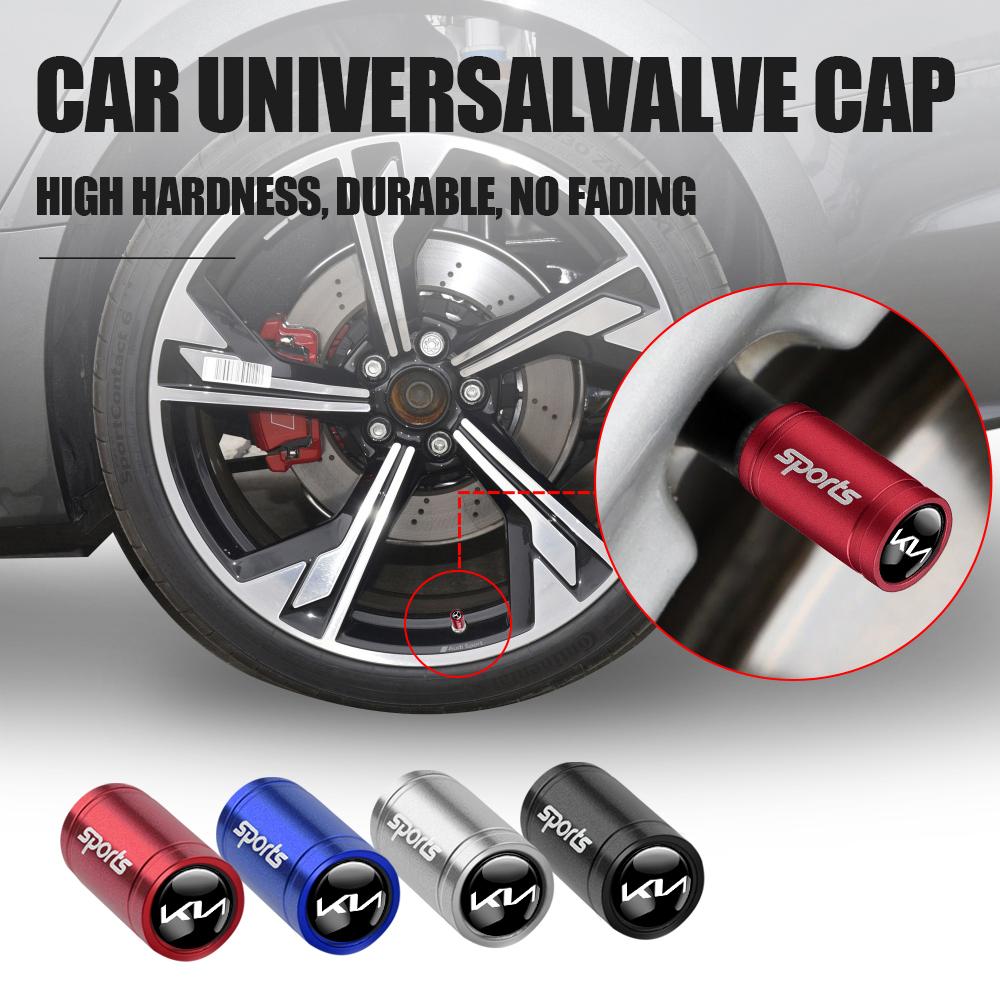 Car Styling Wheel Tire Valve Cap Dust Accessories For Kia Sportage 3 Rio K2 Ceed Carnival Picanto Soul EV6 Niro Forte Seltos Sor xkbn81