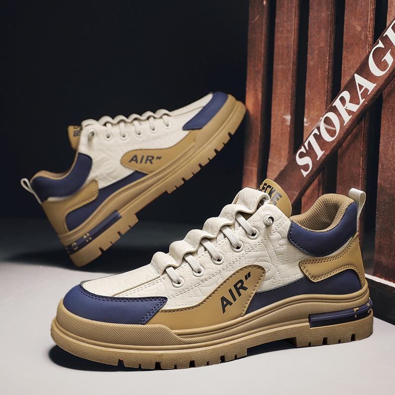 

Men s shoes autumn 2025 new platform tooling board shoes men s sports and leisure versatile work work anti-skid tide shoes 39